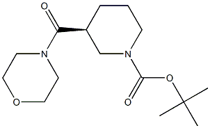 (S)-1-Boc-3-(morpholin-4-ylcarbonyl)piperidine Structure