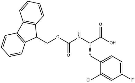 (9H-Fluoren-9-yl)MethOxy]Carbonyl L-2-Chloro-4-fluorophe 구조식 이미지