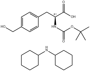 (Tert-Butoxy)Carbonyl p(CH2OH)-L-Phe-OH.DCHA 구조식 이미지