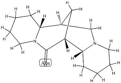 (7R)-1,3,4,7,7aα,8,9,10,11,13,14,14aα-Dodecahydro-7α,14α-methano-2H,6H-dipyrido[1,2-a:1',2'-e][1,5]diazocin-6-one Structure