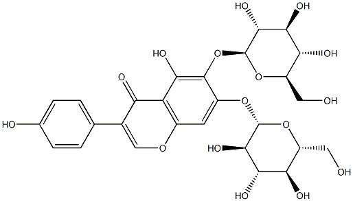 1219001-04-3 5,6,7,40-tetrahydroxyisoflavone-6,7-di-O-β-D-glucopyranoside
