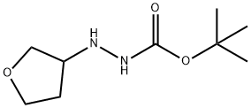 tert-butyl 2-(tetrahydrofuran-3-yl)hydrazinecarboxylate 구조식 이미지