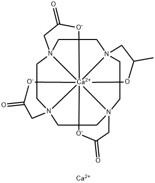 Calciate(1-),[10-[2-(hydroxy-kO)propyl]-1,4,7,10-tetraazacyclododecane-1,4,7-triacetato(3-)-kN1,kN4,kN7,kN10,kO1,kO4,kO7]-, calcium (2:1) (9CI) Structure