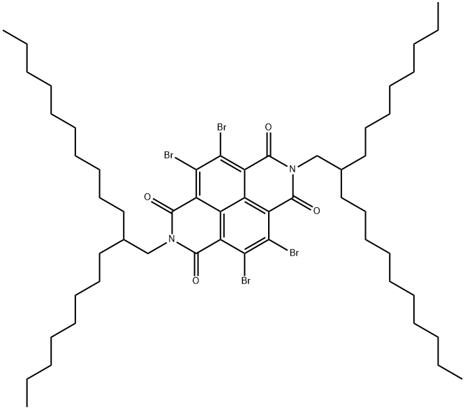 4,5,9,10-TetrabroMo-2,7-bis(2-octyldodecyl)benzo[lMn][3,8]phenanthroline-1,3,6,8-tetraone 구조식 이미지