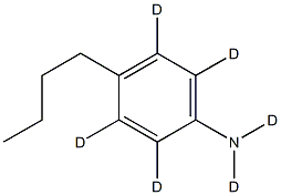 4-n-Butylaniline--d4,ND2 Structure