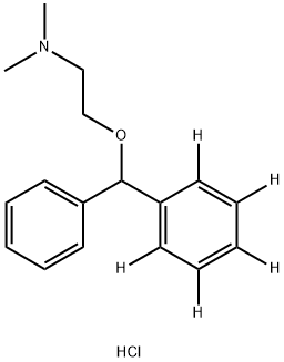 Diphenhydramine-d<sub>5</sub> hydrochloride Structure