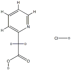 2-Pyridylacetic--d2 Acid-OD DCl Structure