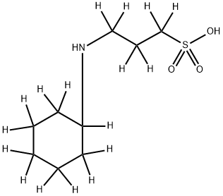 3-(CyclohexylaMino)-1-propanesulfonic-d17 Acid Structure