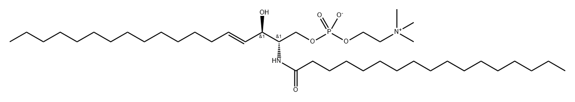 N-heptadecanoyl-D-erythro-sphingosylphosphorylcholine 구조식 이미지