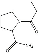 2-Pyrrolidinecarboxamide,1-(1-oxopropyl)-(9CI) Structure