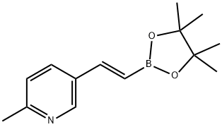 (E)-2-methyl-5-(2-(4,4,5,5-tetramethyl-1,3,2-dioxaborolan-2-yl)vinyl)pyridine(WXC08792) Structure