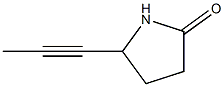2-피롤리디논,5-(1-프로피닐)-(9CI) 구조식 이미지