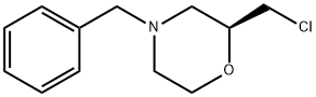 (S)-4-벤질-2-(클로로메틸)모르폴린 구조식 이미지