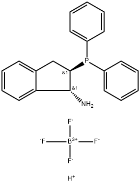 (1R,2R)-2-(Diphenylphosphino)-2,3-dihydro-1H-inden-1-aminiumtetrafluoroborate,min.97% Structure