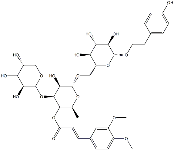 4-dimethylcaffeoylmussatioside Structure