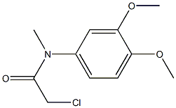 2-chloro-N-(3,4-dimethoxyphenyl)-N-methylacetamide Structure