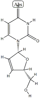 2',3'-Didehydro-2',3'-dideoxy-4-thiouridine Structure