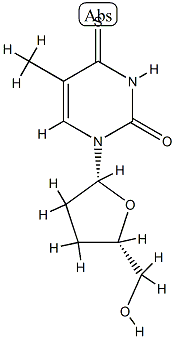 3'-deoxy-4-thiothymidine Structure