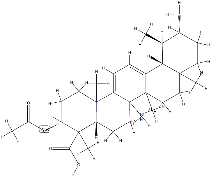 3-O-Acetyl 9,11-dehydro-boswellic  acid Structure