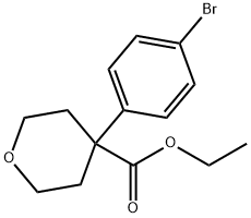 4-(4-bromophenyl)tetrahydro-2H-Pyran-4-carboxylic acid ethyl ester 구조식 이미지