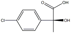 Benzeneacetic acid, 4-chloro-α-hydroxy-α-methyl-, (αS)- Structure