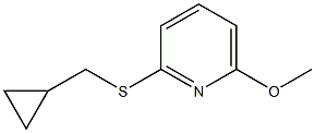 Pyridine,2-[(cyclopropylmethyl)thio]-6-methoxy-(9CI) Structure