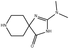 2-(dimethylamino)-1,3,8-triazaspiro[4.5]dec-1-en-4-one(SALTDATA: 2HCl 0.5H2O) Structure
