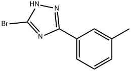 3-bromo-5-(3-methylphenyl)-1H-1,2,4-triazole(SALTDATA: FREE) 구조식 이미지