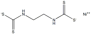 Ethylenebis(dithiocarbamic acid)nickel(II) salt Structure