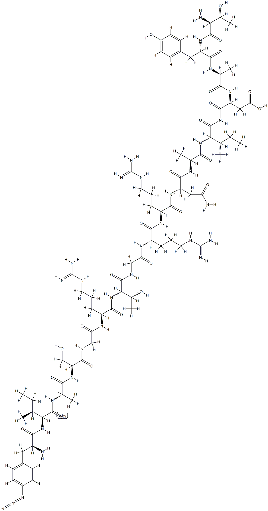 단백질키나제억제제(6-22)아미드,4-아지도페닐알라닌(10)- 구조식 이미지