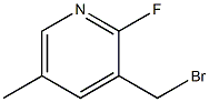 3-(bromomethyl)-2-fluoro-5-methylpyridine 구조식 이미지