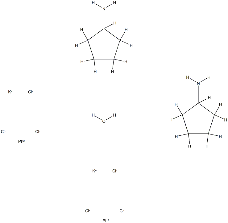 trichloro(cyclopentylamine)platinate(0) Structure