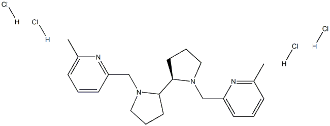 (2R,2′R)-1,1′-Bis(6-methyl-2-pyridinylmethyl)-2,2′-bipyrrolidine tetrahydrochloride
		
	 구조식 이미지