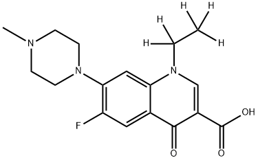 Pefloxacin-D5 Structure