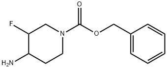 benzyl (3S,4R)-4-aMino-3-fluoropiperidine-1-carboxylate 구조식 이미지