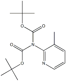 N,N-Boc, Boc-2-aMino-3-Methylpyridine 구조식 이미지