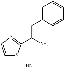 2-Thiazolemethanamine, .alpha.-(phenylmethyl)-, hydrochloride (1:1) Structure