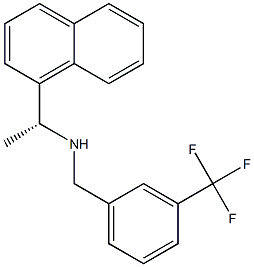 1-나프탈렌메탄아민,α-메틸-N-[[3-(트리플루오로메틸)페닐]메틸]-,(αR)- 구조식 이미지