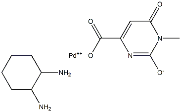 (3-methylorotato)(1,2-diaminocyclohexane)palladium (II) Structure