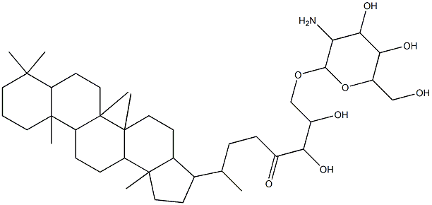 32-옥소박테리오호판-33,34,35-트리올 구조식 이미지