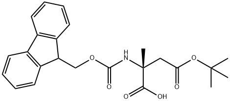 FMoc-α-Me-D-Asp(OtBu)-OH 구조식 이미지