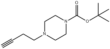 tert-butyl 4-(but-3-yn-1-yl)piperazine-1-carboxylate 구조식 이미지