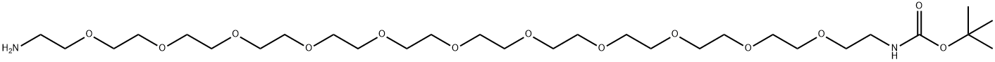 Boc-NH-PEG11-CH2CH2NH2 Structure