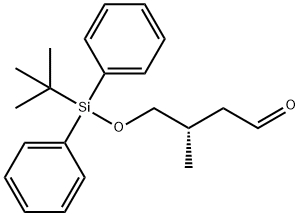 (3S)-3-Methyl-4-(tert-buty)diphenylsilyloxy)butanal Structure