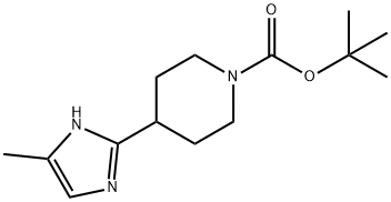 4-(4(5)-Methyl-1H-imidazol-2-yl)-piperidine-1-carboxylic acid tert-butyl ester Structure