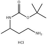 3-N-Boc-butane-1,3-diaMine-HCl Structure