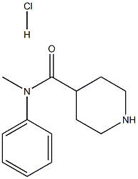 4-Piperidinecarboxamide, N-methyl-N-phenyl-, hydrochloride (1:1) Structure