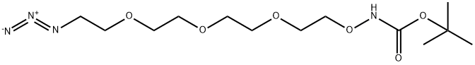 t-Boc-Aminoxy-PEG3-Azide Structure