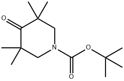 tert-butyl 3,3,5,5-tetramethyl-4-oxopiperidine-1-carboxylate Structure