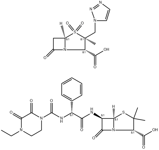 Piperacillin-TazobactaM Powder 8:1 Structure